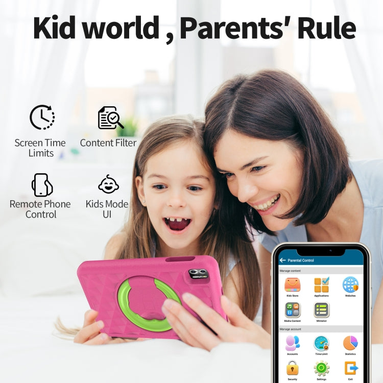 Pritom B8K WiFi Kid Tablet 8 inch,  4GB+64GB, Android 13 Allwinner A523 Octa Core CPU Support Parental Control Google Play(Pink) -  by PRITOM | Online Shopping UK | buy2fix