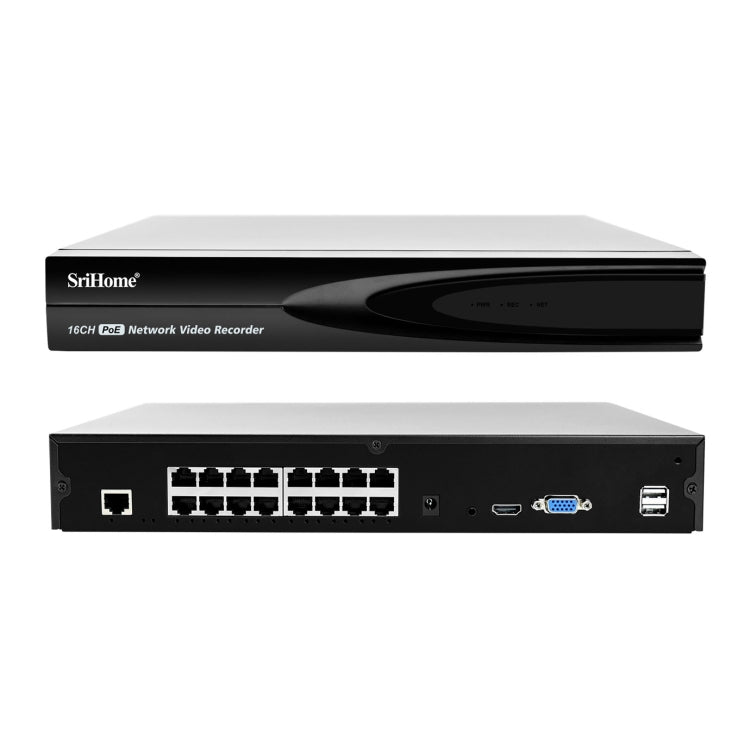 SriHome NVS006 1080P Ultra HD 16 Channel POE Network Video Recorder(UK Plug) - Digital Video Recorder by SriHome | Online Shopping UK | buy2fix