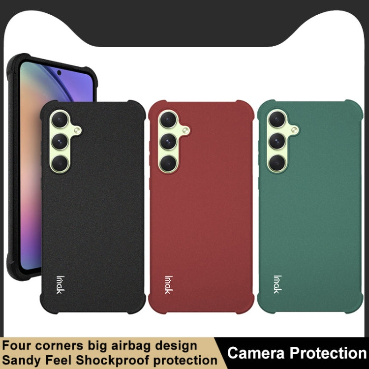 For Samsung Galaxy A35 5G imak Shockproof Airbag TPU Phone Case(Matte Red) - Galaxy Phone Cases by imak | Online Shopping UK | buy2fix
