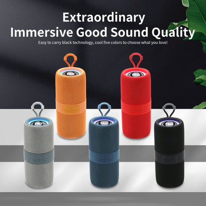 T&G TG-671 Portable Wireless 3D Stereo Subwoofer Speaker with FM/USB/LED(Grey) - Desktop Speaker by T&G | Online Shopping UK | buy2fix
