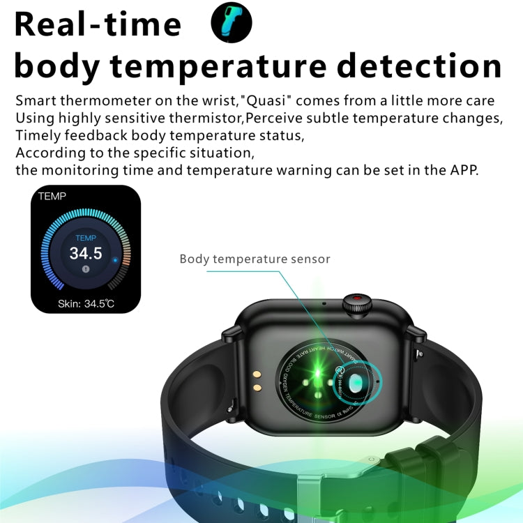 QX9 1.96 inch BT5.2 Smart Sport Watch, Support Bluetooth Call / Sleep / Blood Oxygen / Heart Rate / Blood Pressure Health Monitor(Black) - Smart Watches by buy2fix | Online Shopping UK | buy2fix