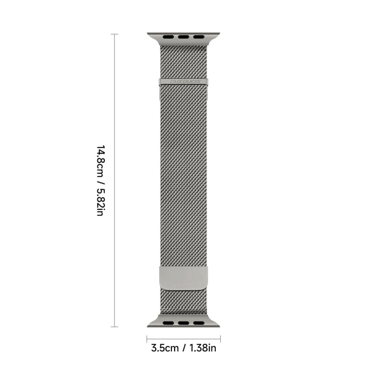 For Apple Watch Series 9 45mm DUX DUCIS Milanese Pro Series Stainless Steel Watch Band(Graphite) - Watch Bands by DUX DUCIS | Online Shopping UK | buy2fix