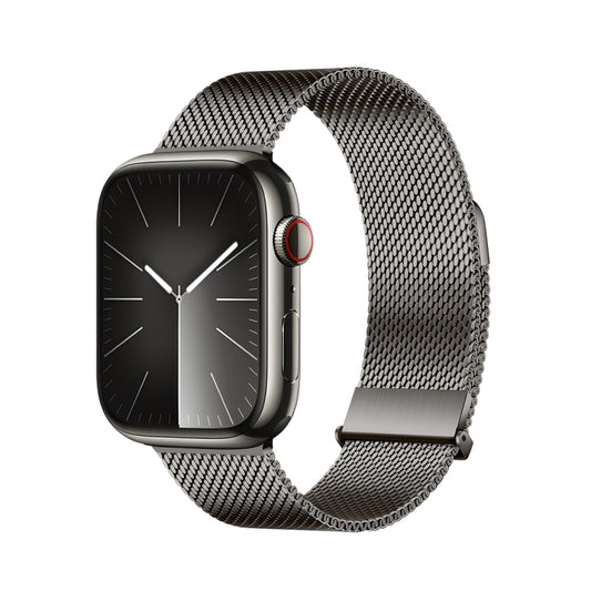 For Apple Watch 42mm DUX DUCIS Milanese Pro Series Stainless Steel Watch Band(Graphite) - Watch Bands by DUX DUCIS | Online Shopping UK | buy2fix