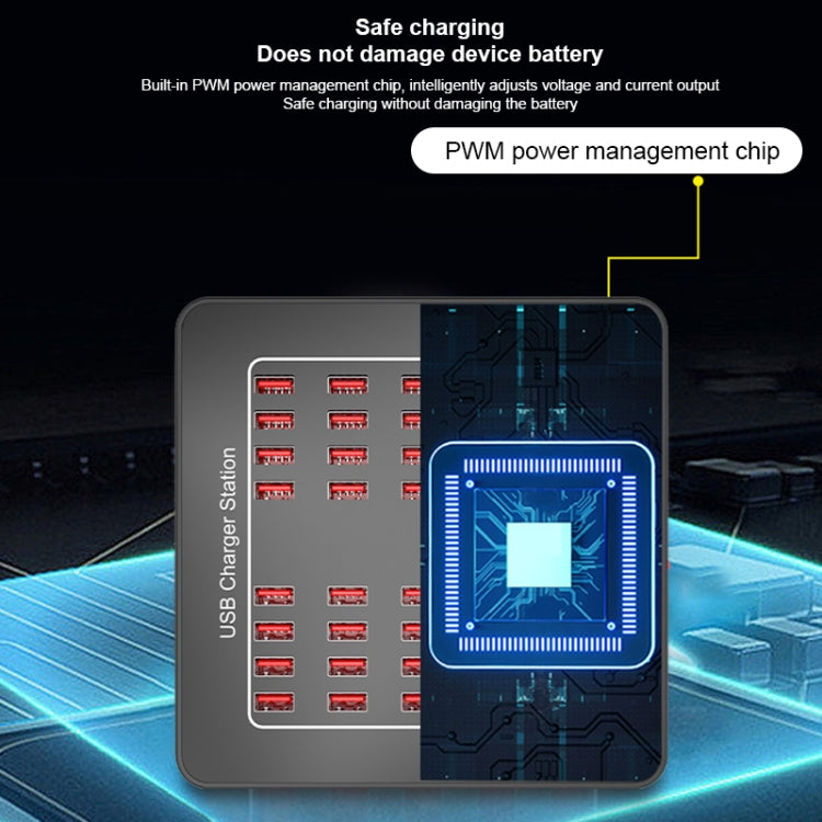 YFY-A76 200W 40 Ports USB Smart Charging Station(EU Plug) - Multifunction Charger by buy2fix | Online Shopping UK | buy2fix