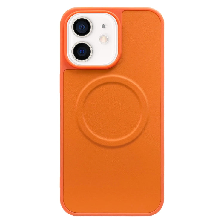 For iPhone 11 2 in 1 MagSafe Magnetic Silicone Leather Phone Case(Orange) - iPhone 11 Cases by buy2fix | Online Shopping UK | buy2fix