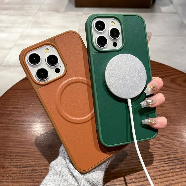 For iPhone 11 2 in 1 MagSafe Magnetic Silicone Leather Phone Case(Orange) - iPhone 11 Cases by buy2fix | Online Shopping UK | buy2fix