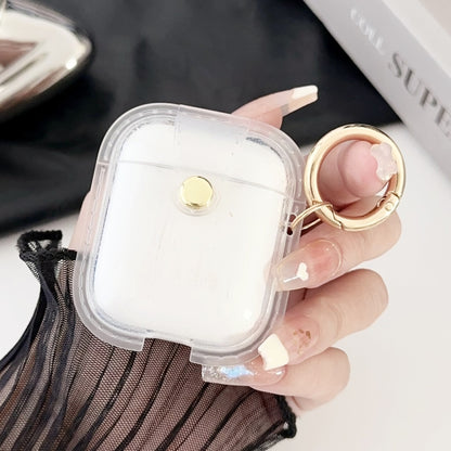 For AirPods 1 / 2 Magnetic Clear Armor TPU TWS Earphone Case(Tansparent) - For AirPods 1/2 by buy2fix | Online Shopping UK | buy2fix