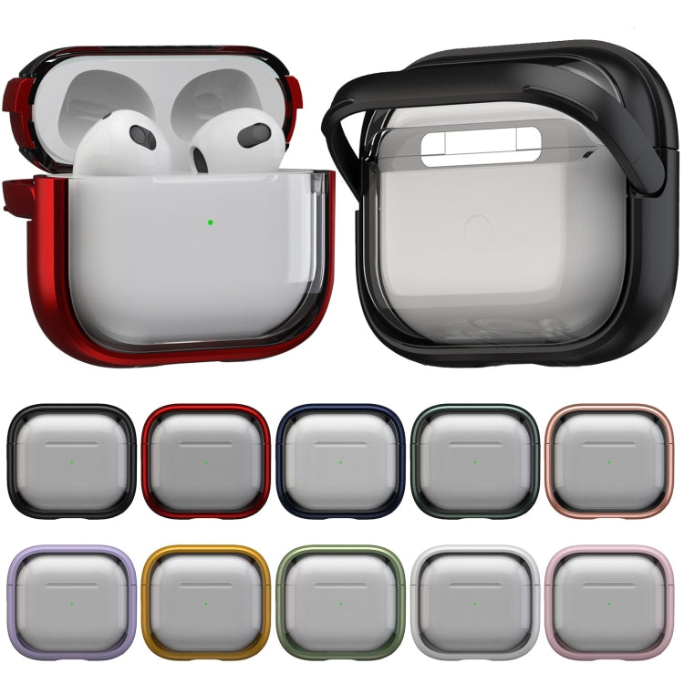 For AirPods Pro 1 TPU Hybrid PC Case with Holder(Yellow) - For AirPods Pro by buy2fix | Online Shopping UK | buy2fix