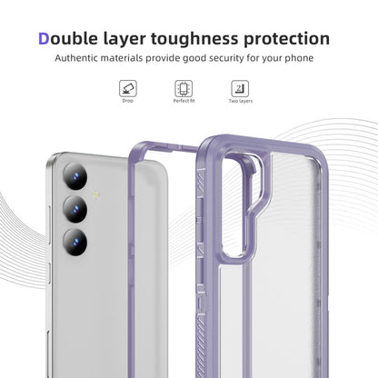 For Samsung Galaxy S24 5G Guard Life Waterproof Frosted Phone Case(Light Purple) - Galaxy S24 5G Cases by buy2fix | Online Shopping UK | buy2fix