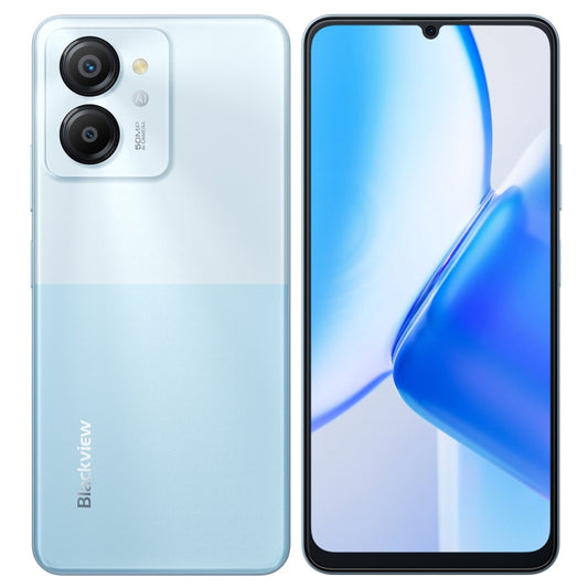 [HK Warehouse] Blackview COLOR 8, 8GB+256GB, Fingerprint & Face Identification, 6.75 inch Android 13 Unisoc T616 Octa Core up to 2.2GHz, Network: 4G, OTG(Ripple Blue) - Blackview by Blackview | Online Shopping UK | buy2fix