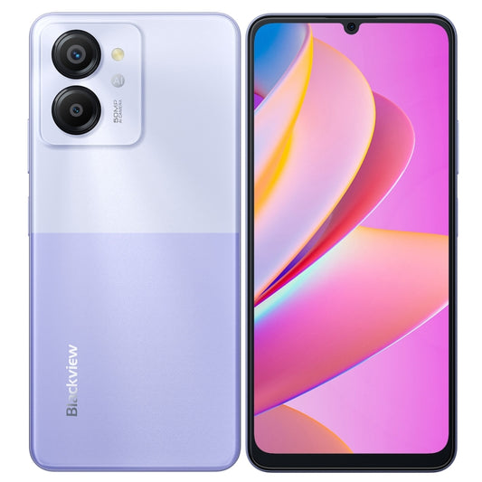 [HK Warehouse] Blackview COLOR 8, 8GB+256GB, Fingerprint & Face Identification, 6.75 inch Android 13 Unisoc T616 Octa Core up to 2.2GHz, Network: 4G, OTG(Wisteria Purple) - Blackview by Blackview | Online Shopping UK | buy2fix