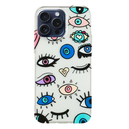 For iPhone 16 Pro Colorful Painting Pattern TPU Phone Case(Eye Monster) - iPhone 16 Pro Cases by buy2fix | Online Shopping UK | buy2fix