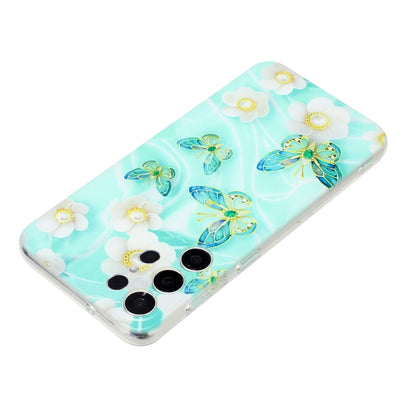 For Samsung Galaxy S24 Ultra 5G Colorful Painting Pattern TPU Phone Case(Butterflies) - Galaxy S24 Ultra 5G Cases by buy2fix | Online Shopping UK | buy2fix