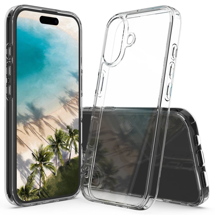 For iPhone 16 Scratchproof Acrylic TPU Phone Case(Transparent) - iPhone 16 Cases by buy2fix | Online Shopping UK | buy2fix