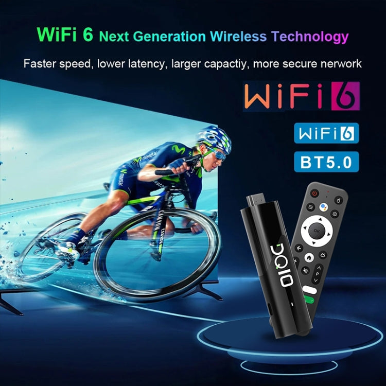 LEMFO DQ10 Allwinner H618 Quad Core ARM Cortex A53 8K HD Android TV Stick, RAM:2GB+16GB(EU Plug) - Android TV Sticks by LEMFO | Online Shopping UK | buy2fix