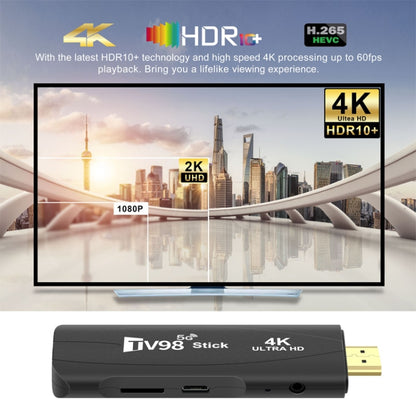 TV98 Rockchip 3228A Quad Core 4K HD Bluetooth Android TV Stick, RAM:2GB+16GB(UK Plug) - Android TV Sticks by buy2fix | Online Shopping UK | buy2fix