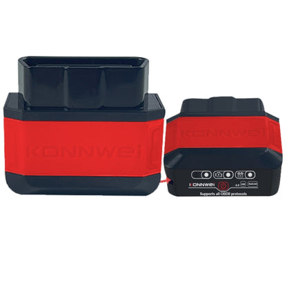 KONNWEI KW906 Bluetooth 5.0 Car OBD2 Scanner Support Android & iOS(Black Red) - Code Readers & Scan Tools by KONNWEI | Online Shopping UK | buy2fix