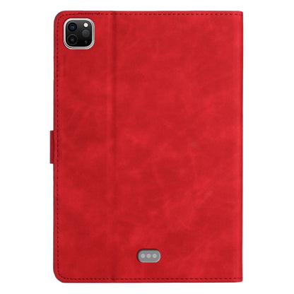 For iPad Pro 11 2024 Coconut Tree Embossed Smart Leather Tablet Case(Red) - iPad Pro 11 2024 Cases by buy2fix | Online Shopping UK | buy2fix