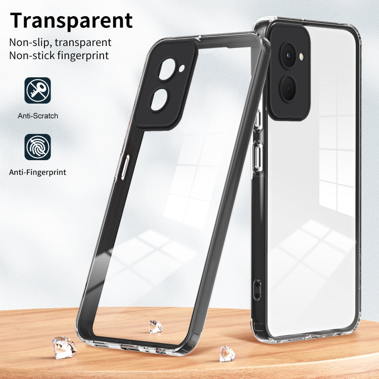 For Motorola Moto G Power 5G 2024 3 in 1 Clear TPU Color PC Frame Phone Case(Black) - Motorola Cases by buy2fix | Online Shopping UK | buy2fix
