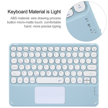 For Huawei MatePad Pro 11 2024 / 2022 Round Button Bluetooth Keyboard Rotatable Holder Leather Case with Touchpad(Sky Blue) - Huawei Keyboard by buy2fix | Online Shopping UK | buy2fix