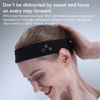 Mucro B01 Turban Style Wireless Bluetooth Headset Sports Headband(Black) - Smart Hats by Mucro | Online Shopping UK | buy2fix