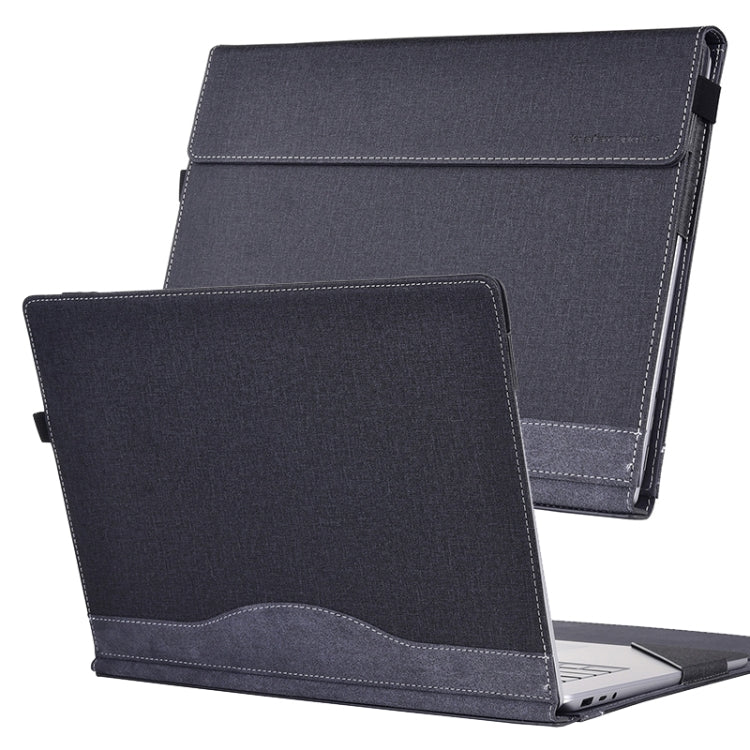 For Lenovo ThinkPad X1 Carbon Gen 10 Cloth Texture Laptop Leather Protective Case(Black) - Other by buy2fix | Online Shopping UK | buy2fix