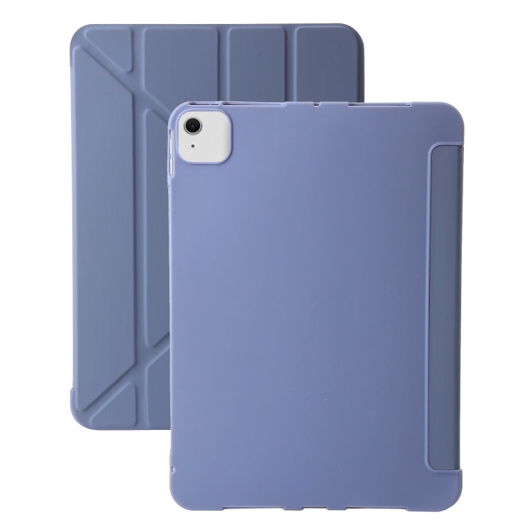 For iPad Air 13 2024 TPU Deformation Flip Leather Tablet Case with Holder(Purple) - iPad Air 13 2024 Cases by buy2fix | Online Shopping UK | buy2fix