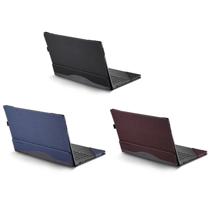 For HP ProBook 445 14 inch G10 Leather Laptop Shockproof Protective Case(Dark Blue) - Screen & Keyboard Cover by buy2fix | Online Shopping UK | buy2fix