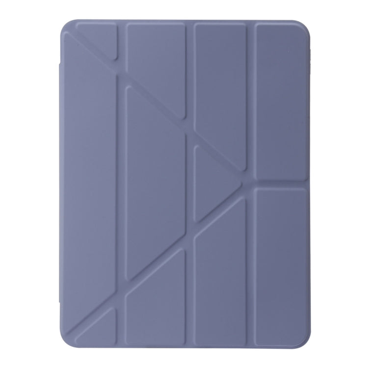 For iPad Air 11 2024 Clear Acrylic Deformation Leather Tablet Case(Lavender Purple) - iPad Air 11 2024 Cases by buy2fix | Online Shopping UK | buy2fix