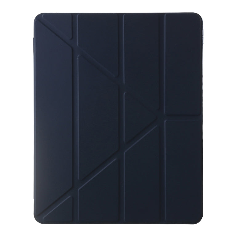 For iPad Air 11 2025 / 2024 Clear Acrylic Deformation Leather Tablet Case(Dark Blue) - iPad Air 11 2025 / 2024 Cases by buy2fix | Online Shopping UK | buy2fix