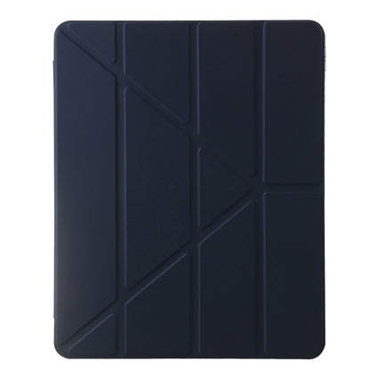 For iPad Air 11 2025 / 2024 Clear Acrylic Deformation Leather Tablet Case(Dark Blue) - iPad Air 11 2025 / 2024 Cases by buy2fix | Online Shopping UK | buy2fix