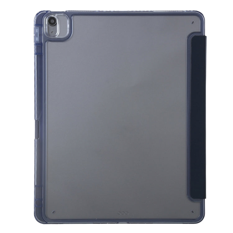 For iPad Air 11 2025 / 2024 Clear Acrylic Deformation Leather Tablet Case(Dark Blue) - iPad Air 11 2025 / 2024 Cases by buy2fix | Online Shopping UK | buy2fix