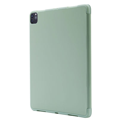 For iPad Pro 11 2024 Skin Feel Tri-fold Leather Tablet Case with Pen Slot(Matcha Green) - iPad Pro 11 2024 Cases by buy2fix | Online Shopping UK | buy2fix