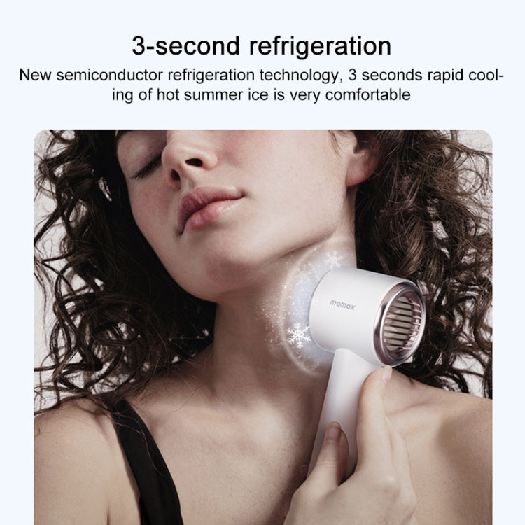 MOMAX IF15W Ultra Freeze Ice Pack Handheld High Speed Fan - Hair Dryers & Accessories by MOMAX | Online Shopping UK | buy2fix