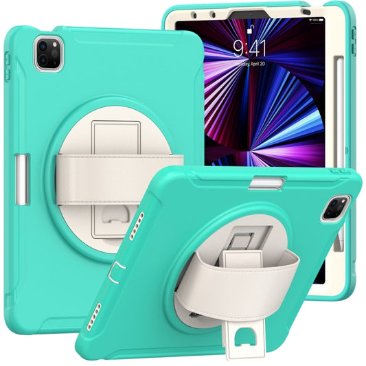 For iPad Air 11 2024 Spider Wheel Silicone Hybrid PC Tablet Case(Mint Green) - iPad Air 11 2024 Cases by buy2fix | Online Shopping UK | buy2fix