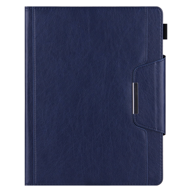 For iPad Pro 13 2024 Solid Color Metal Buckle Leather Smart Tablet Case(Royal Blue) - iPad Pro 13 2024 Cases by buy2fix | Online Shopping UK | buy2fix