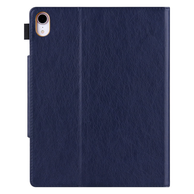 For iPad Pro 13 2024 Solid Color Metal Buckle Leather Smart Tablet Case(Royal Blue) - iPad Pro 13 2024 Cases by buy2fix | Online Shopping UK | buy2fix