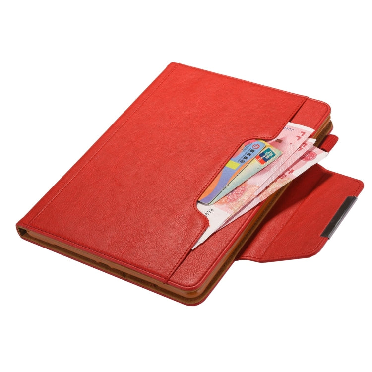 For iPad Pro 13 2024 Solid Color Metal Buckle Leather Smart Tablet Case(Red) - iPad Pro 13 2024 Cases by buy2fix | Online Shopping UK | buy2fix