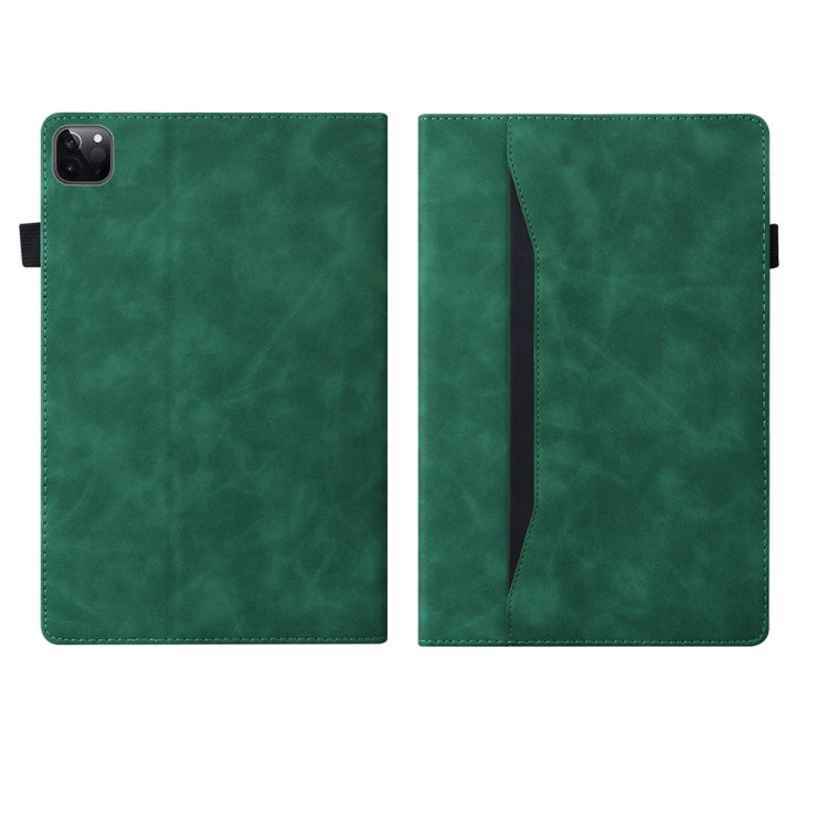 For iPad Pro 13 2024 Splicing Shockproof Leather Tablet Case(Green) - iPad Pro 13 2024 Cases by buy2fix | Online Shopping UK | buy2fix