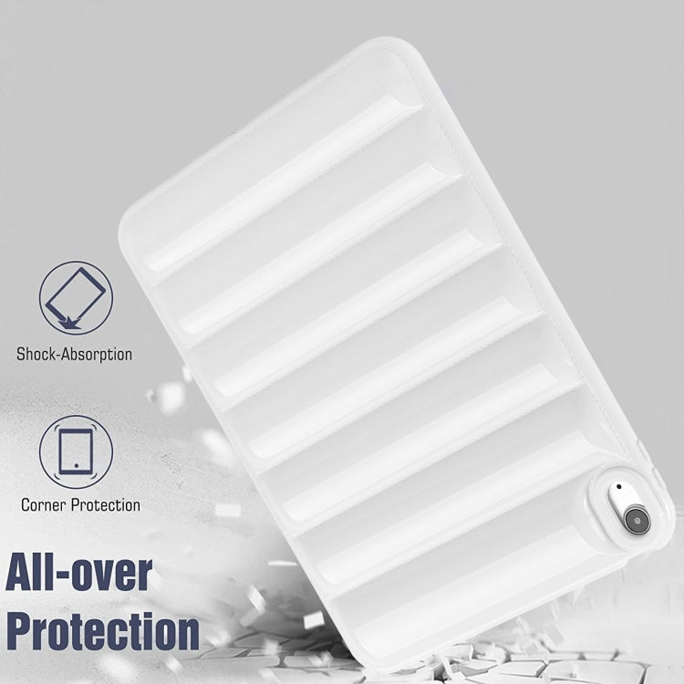 For iPad Air 11 2024 Eiderdown Cushion Shockproof Tablet Case(White) - iPad Air 11 2024 Cases by buy2fix | Online Shopping UK | buy2fix