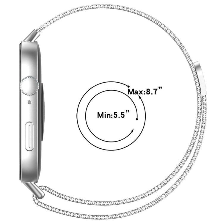 For Huawei Watch Fit3 Milanese Metal Watch Band(Black) - Watch Bands by buy2fix | Online Shopping UK | buy2fix