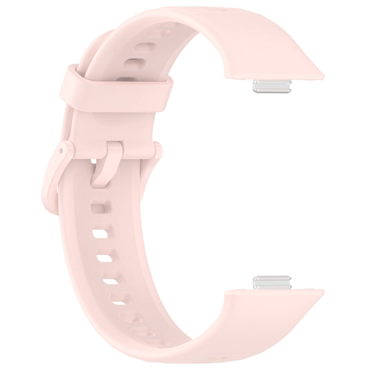 For Huawei Watch Fit3 Colorful Buckle Silicone Sports Watch Band(Pink) - Watch Bands by buy2fix | Online Shopping UK | buy2fix