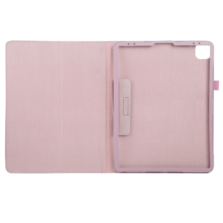 For iPad Pro 11 2024 Litchi Texture Solid Color Leather Tablet Case(Pink) - iPad Pro 11 2024 Cases by buy2fix | Online Shopping UK | buy2fix