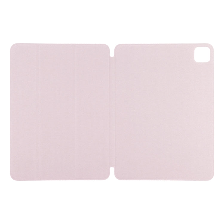 For iPad Pro 13 2024 Double-sided Clip Non-buckle Magnetic PU Smart Tablet Case(Pink) - iPad Air 13 2024 Cases by buy2fix | Online Shopping UK | buy2fix