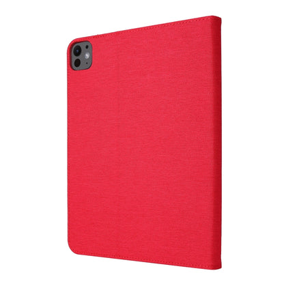 For iPad Air 11 2024 Fabric Leather Tablet Case(Red) - iPad Air 11 2024 Cases by buy2fix | Online Shopping UK | buy2fix