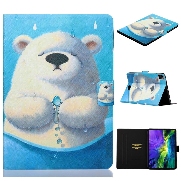 For iPad Pro 11 2024 Voltage Coloured Drawing Smart Leather Tablet Case(Polar Bear) - iPad Pro 11 2024 Cases by buy2fix | Online Shopping UK | buy2fix