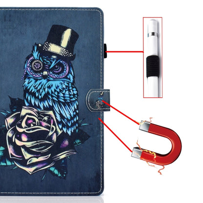 For iPad Pro 11 2024 Painted Stitching Smart Leather Tablet Case(Owl) - iPad Pro 11 2024 Cases by buy2fix | Online Shopping UK | buy2fix