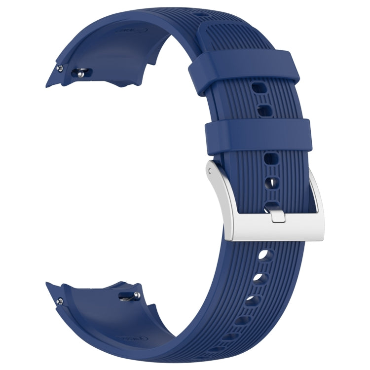 For OPPO Watch X / OnePlus Watch 2 Vertical Texture Silicone Watch Band(Blue) - Watch Bands by buy2fix | Online Shopping UK | buy2fix