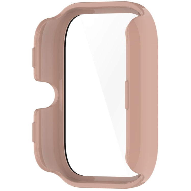 For Xiaomi HayLou GST/GST Lite/RS4 Plus PC + Tempered Film Integrated Watch Protective Case(Pink) - Watch Cases by buy2fix | Online Shopping UK | buy2fix