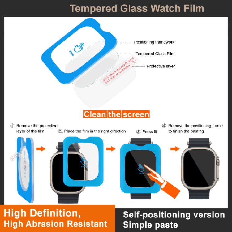 For Xiaomi Redmi Watch 4 IMAK Tempered Glass Watch Protective Film Self-contained Positioning Version - Screen Protector by imak | Online Shopping UK | buy2fix